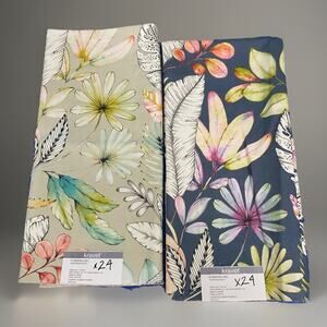 2 Kravet Clarke and Clarke Tropicana Multi Pastel Design Fabric Samples 25"x36"